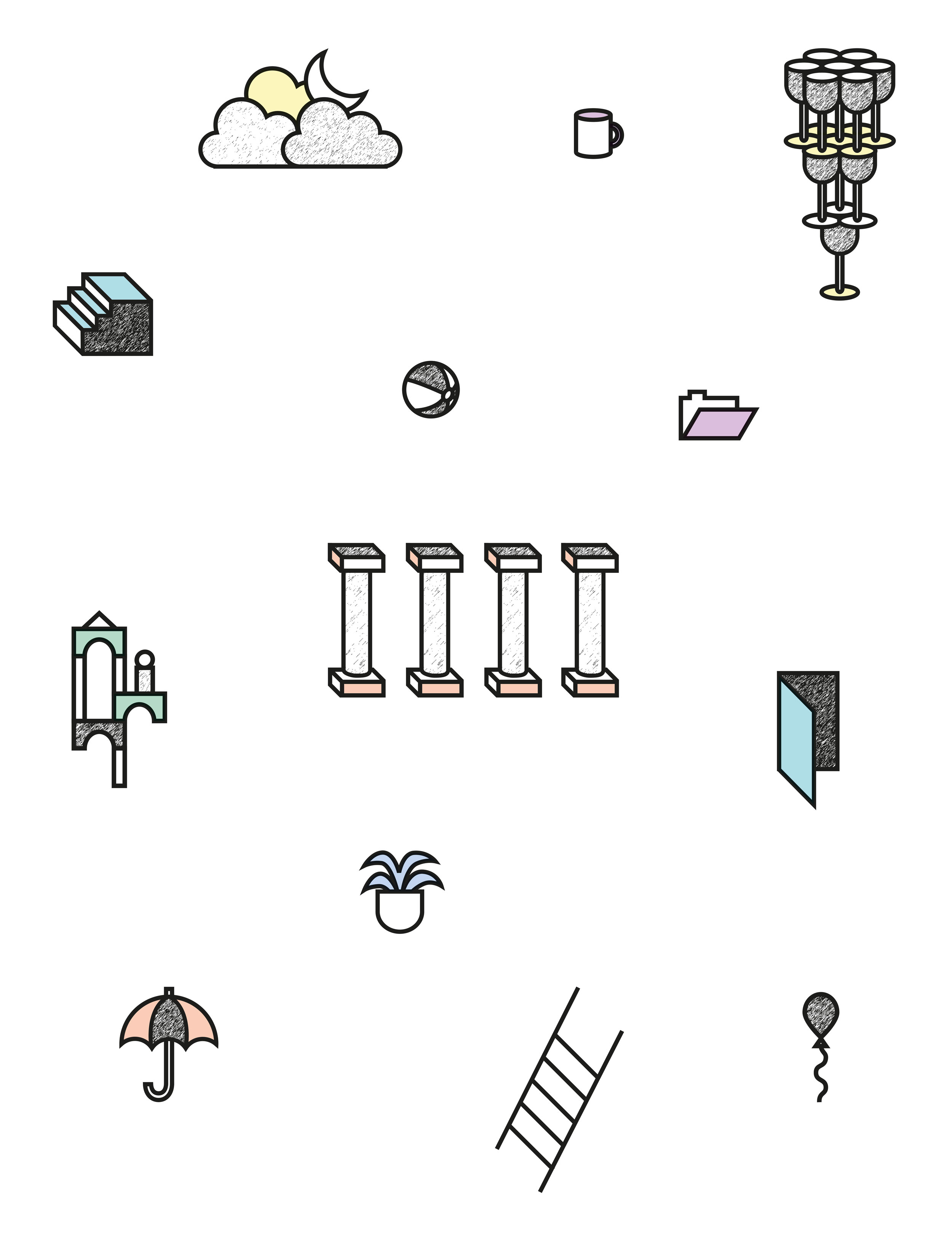 Verschiedene grafische Illustrationen